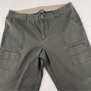 Women’s The North Face Olive Utility Hiking Outdoor Pants Boot Cut Size 14